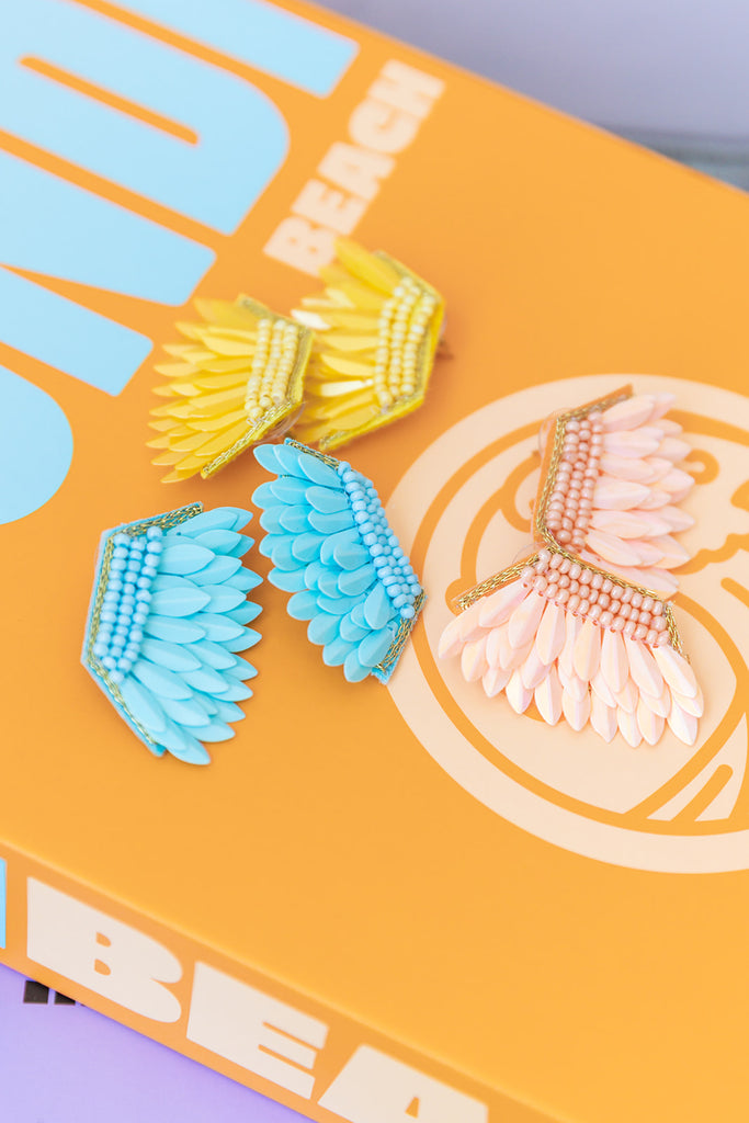 Bold Fringe Earirng - Yellow