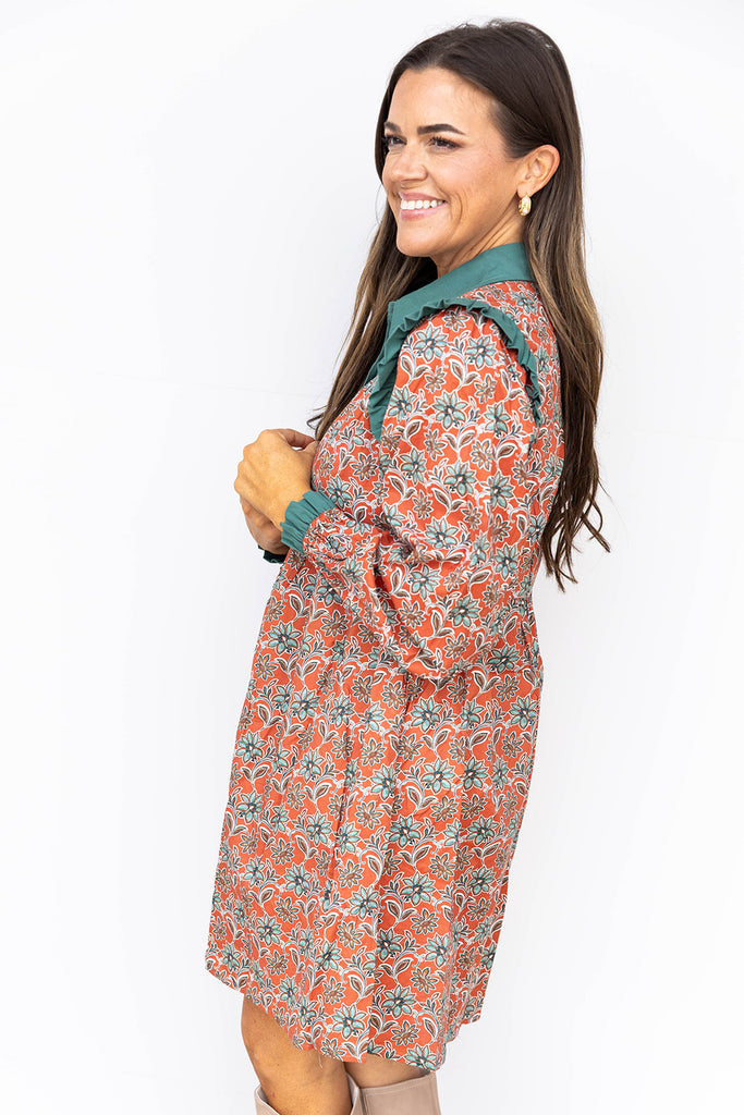 Maple and Marigold Dress- Rust