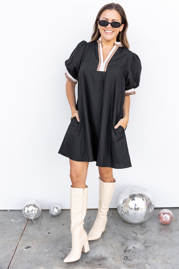 Soft Harvest Dress - Black