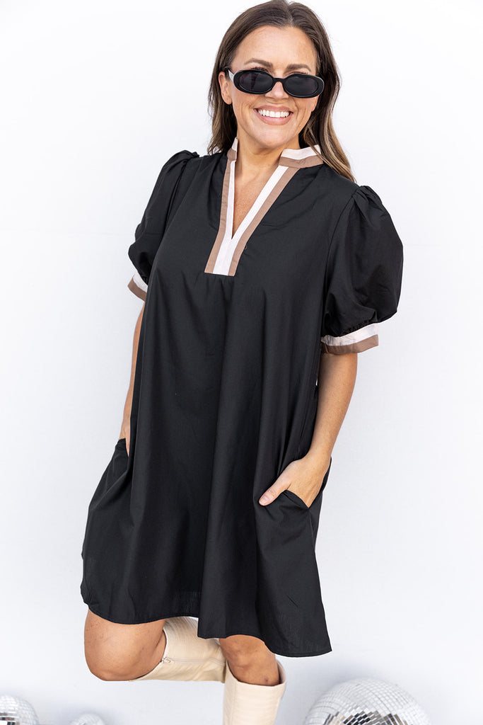 Soft Harvest Dress - Black