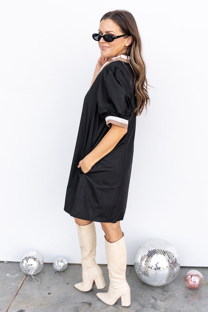 Soft Harvest Dress - Black