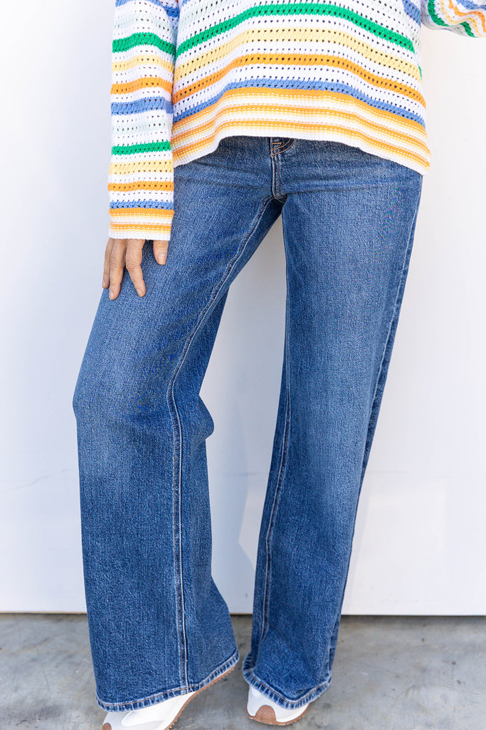 Nicest High Rise Wide Leg - Dark