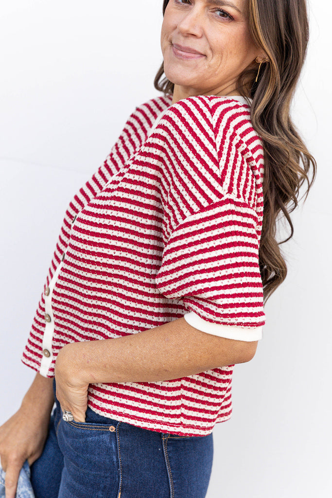 Henley Haven Blouse - Cream