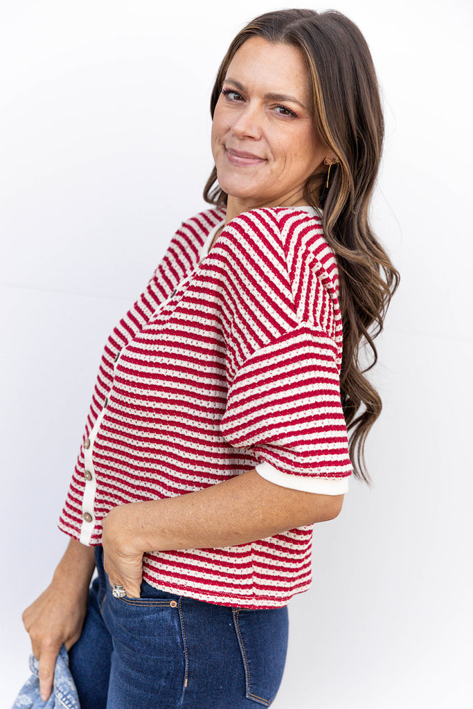 Henley Haven Blouse - Cream