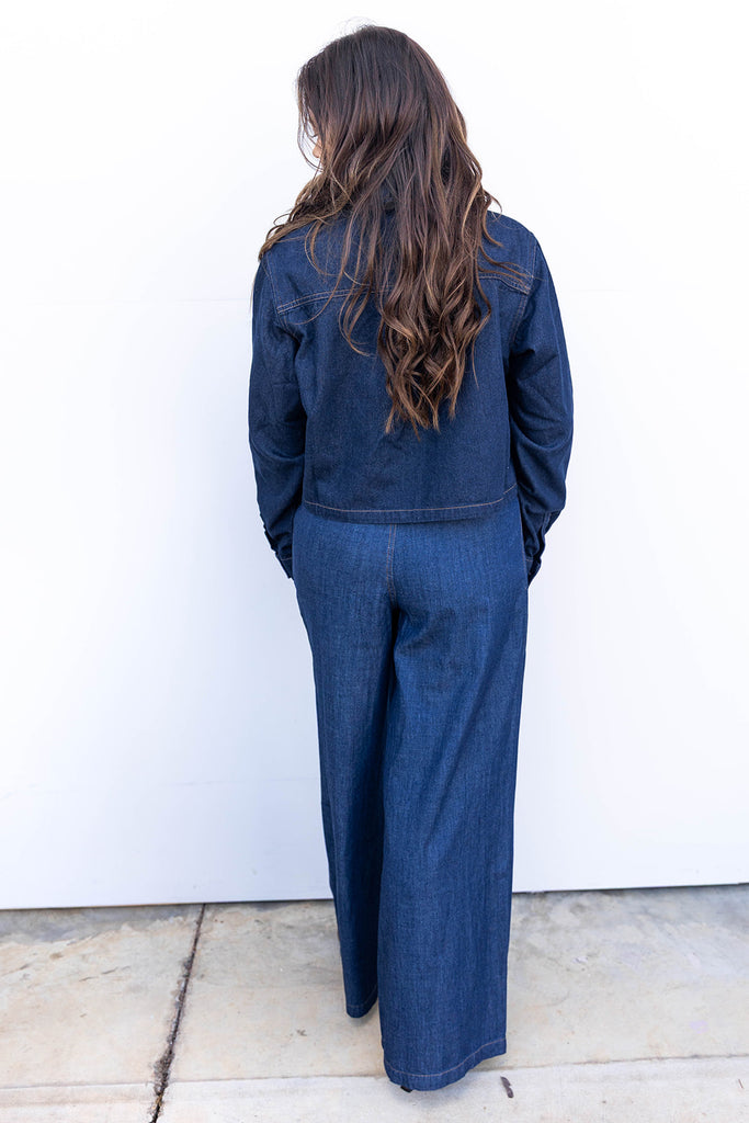 Just Jessi Denim Top