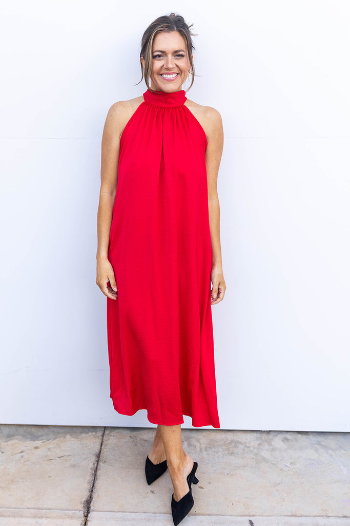 A heart on Fire Dress - Red