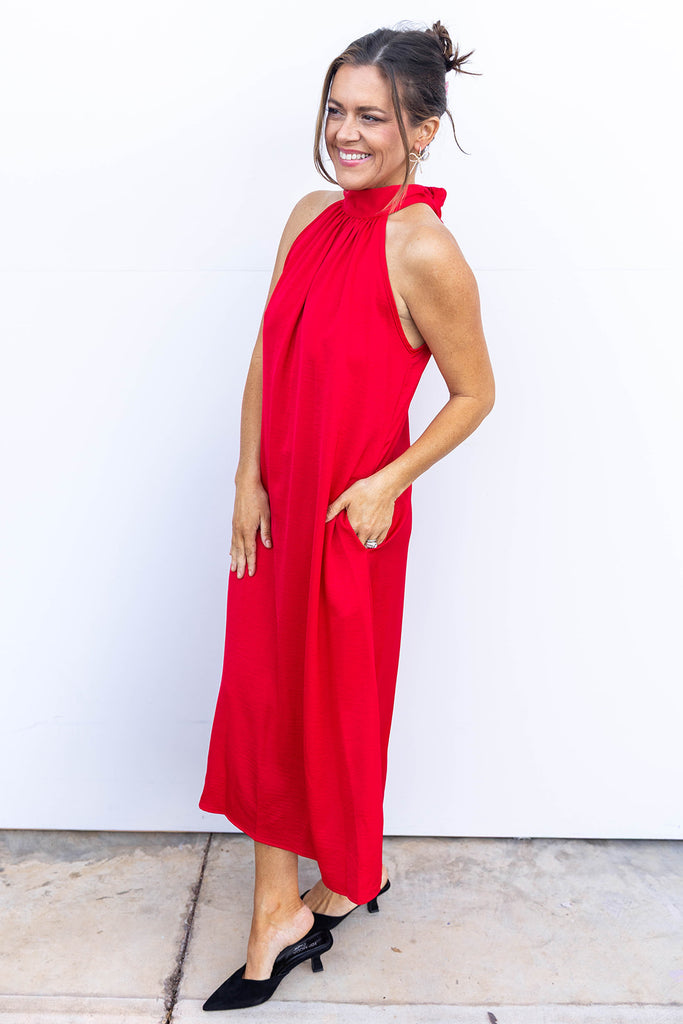 A heart on Fire Dress - Red