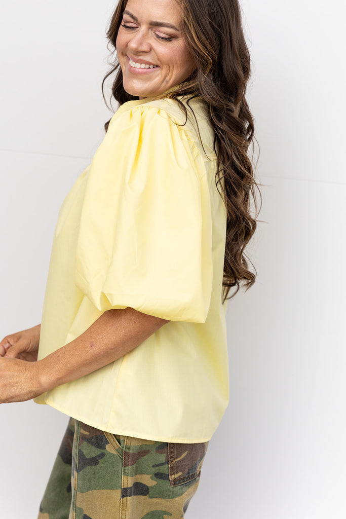 Lovin' Me Too Long Top - Butter Yellow