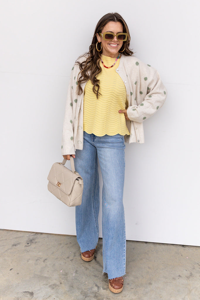 Poprock High Rise Wide Leg Denim - Light