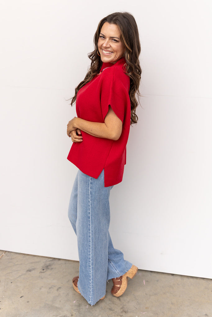 Blame It On You Blouse - Red