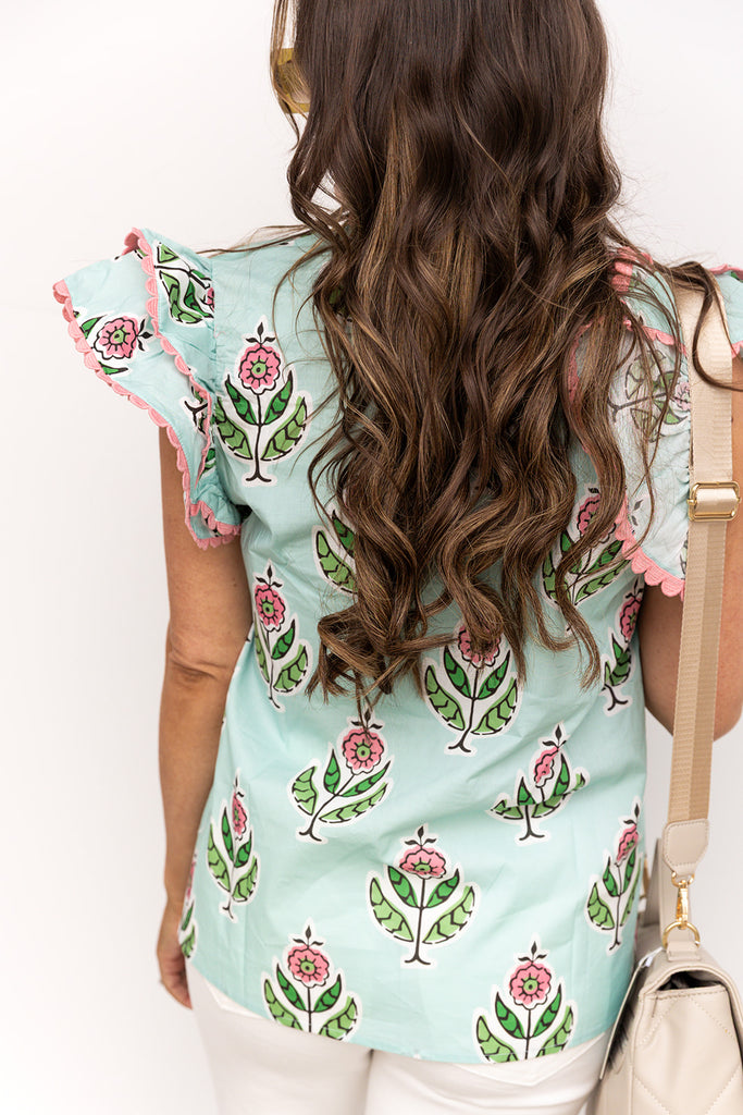 Watermelon Sugar Blouse - Mint