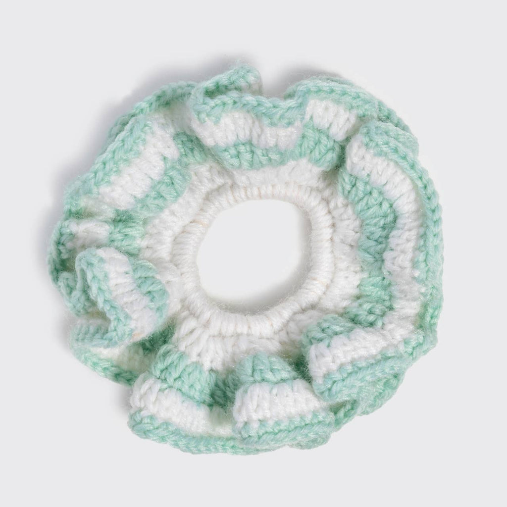 Crochet Scrunchie - Seafoam Blue
