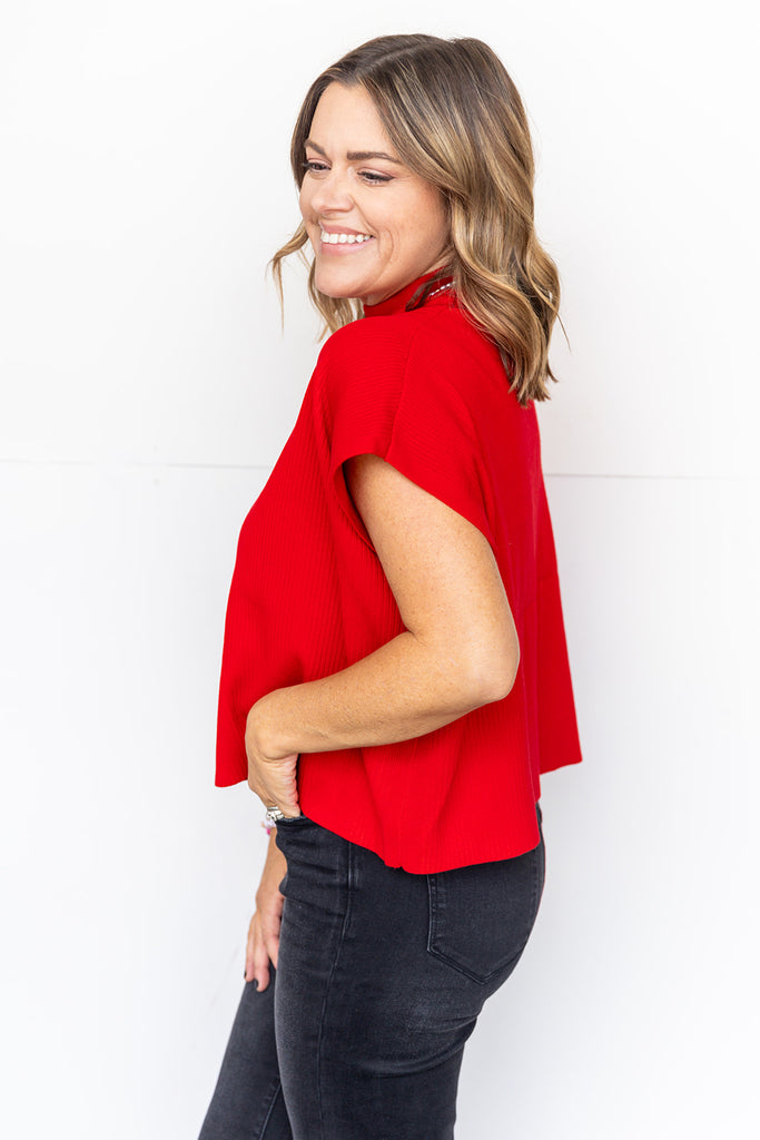 Babs Sweater- Red