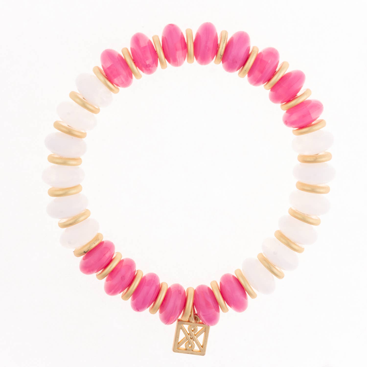 Bracelet Dallas White/Pink