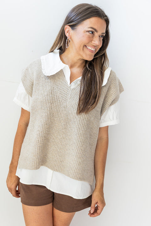 Invested in you Top -Mocha