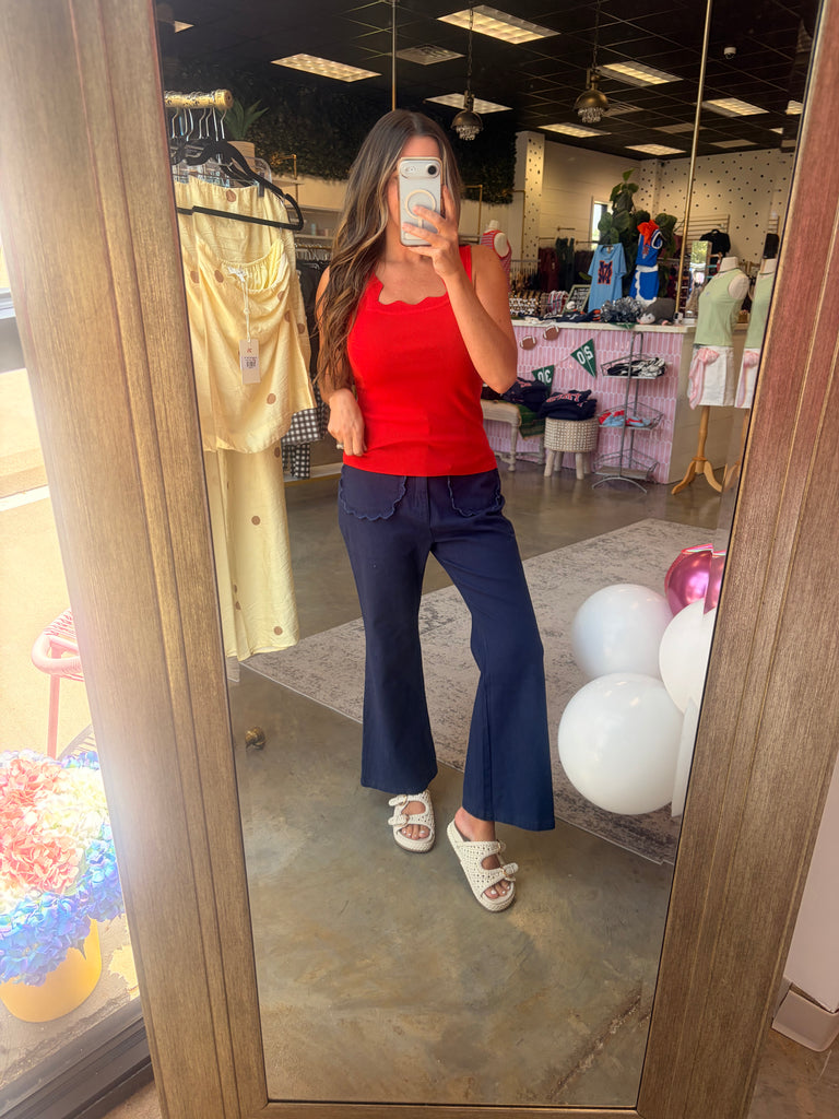 Baylor Blouse - Red