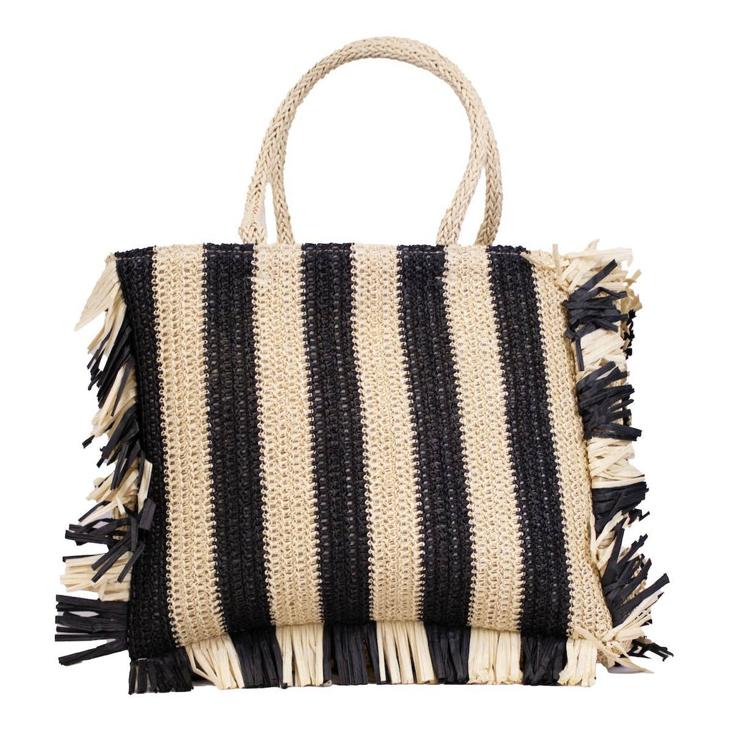 Excursion Tote Natural/Black 19x15x2