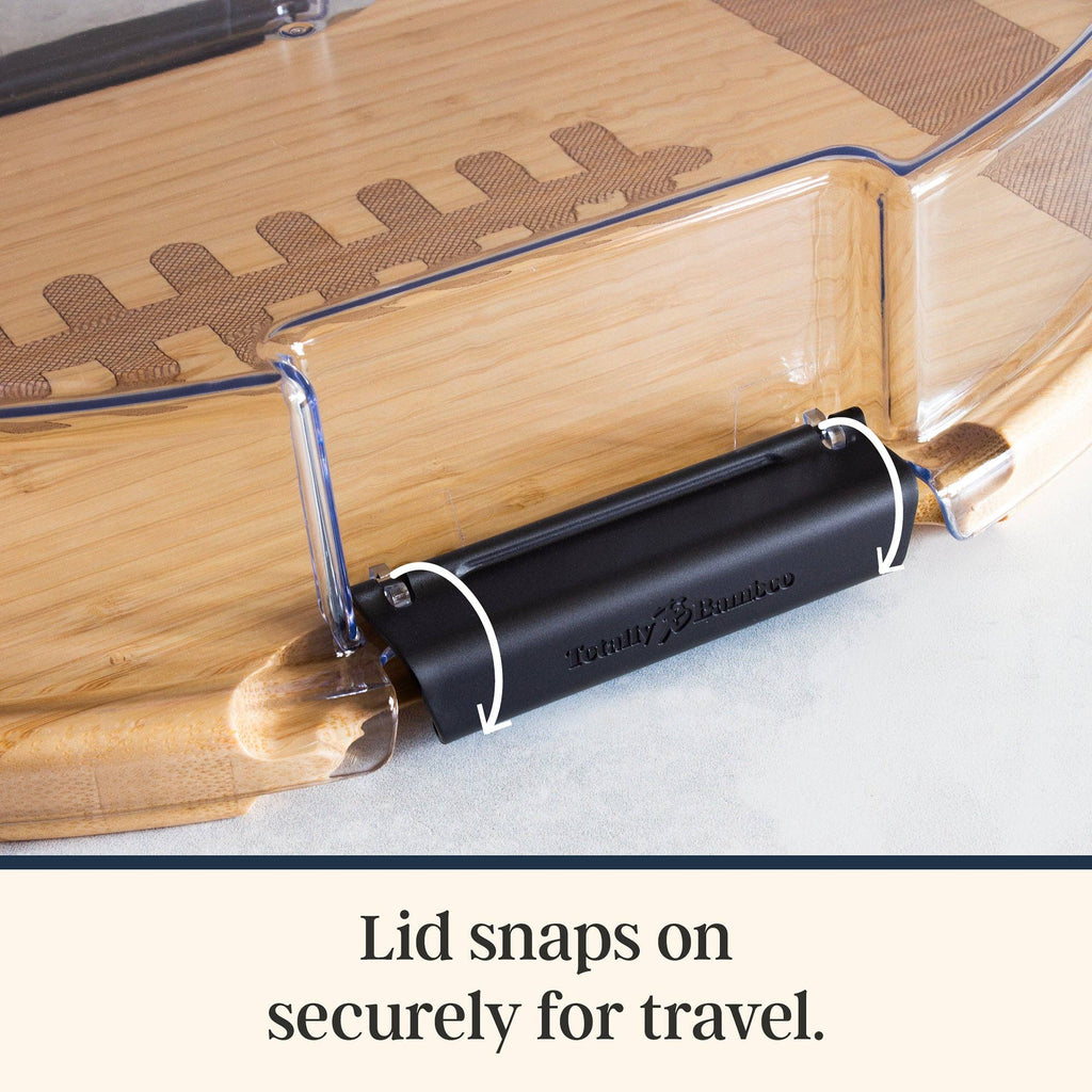 Flip, Serve & Store® Football Charcuterie Board with Lid