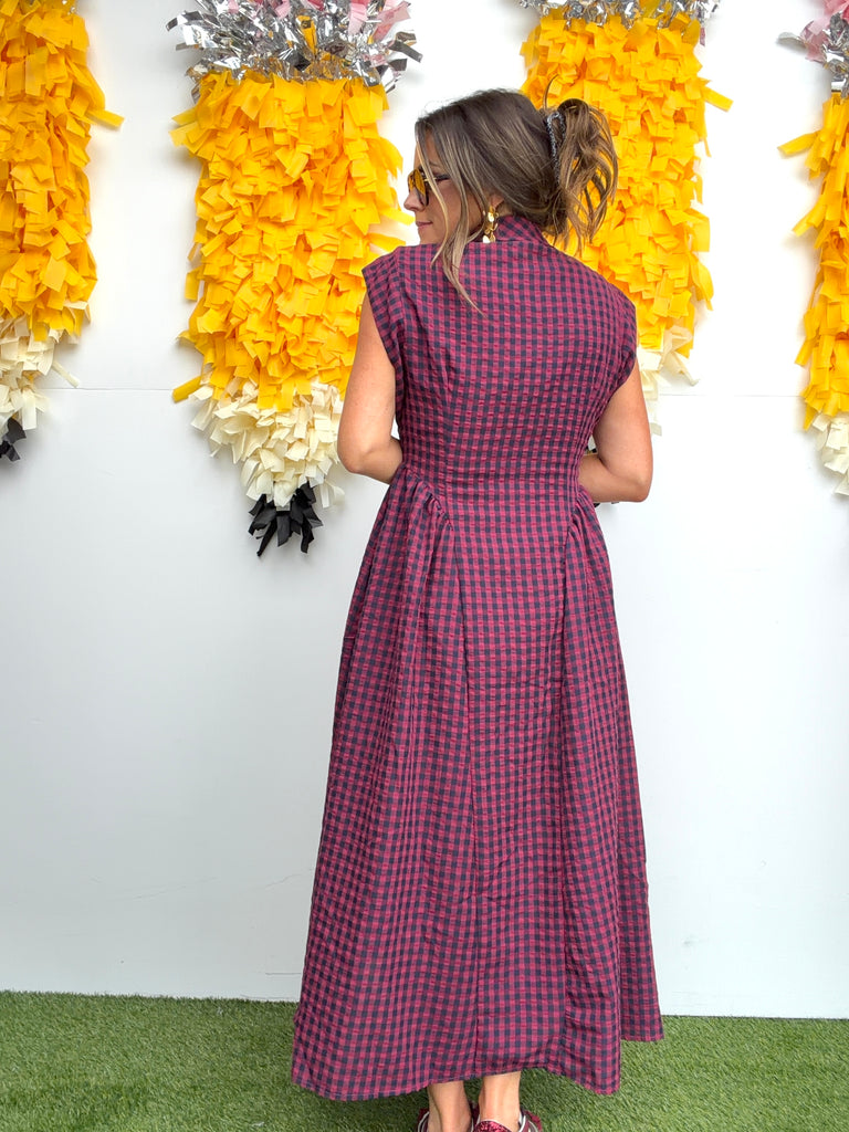 Cowgirls Dont Cry Dress - Burgundy