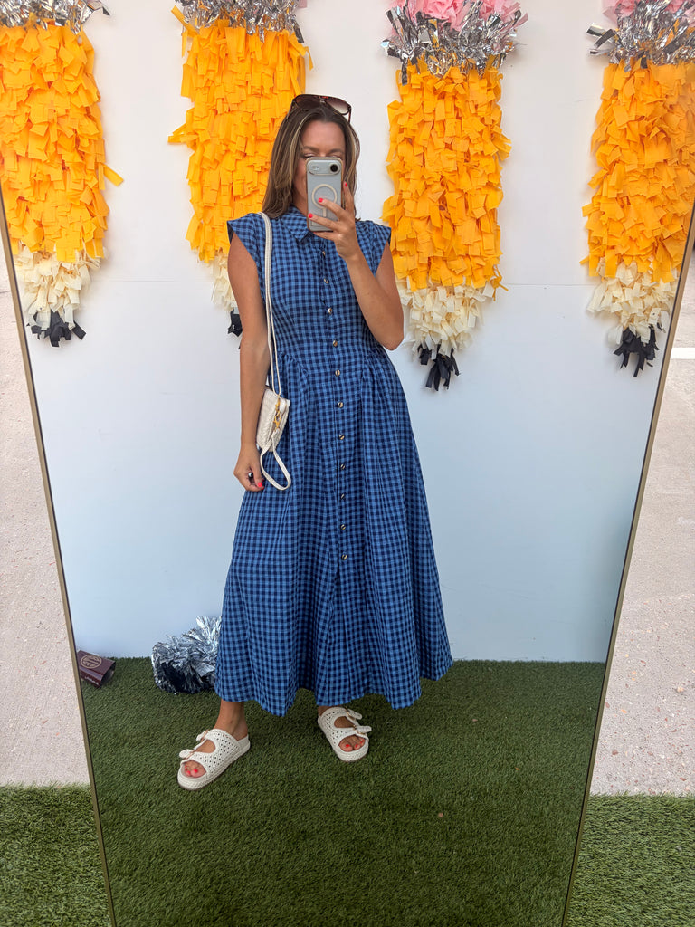 Cowgirls Dont Cry Dress - Navy