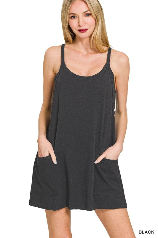 Join Me Dress Romper - Black