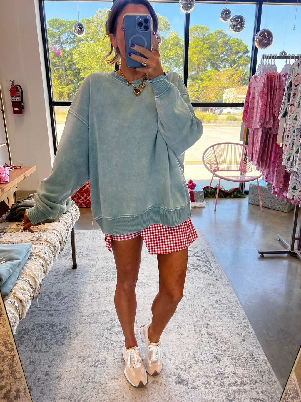 Over the Edge pullover - Ash  Blue