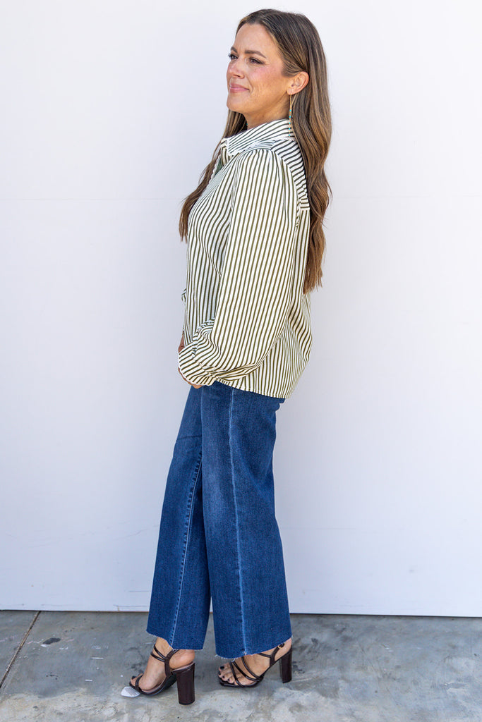 Olive Branch Top - Green