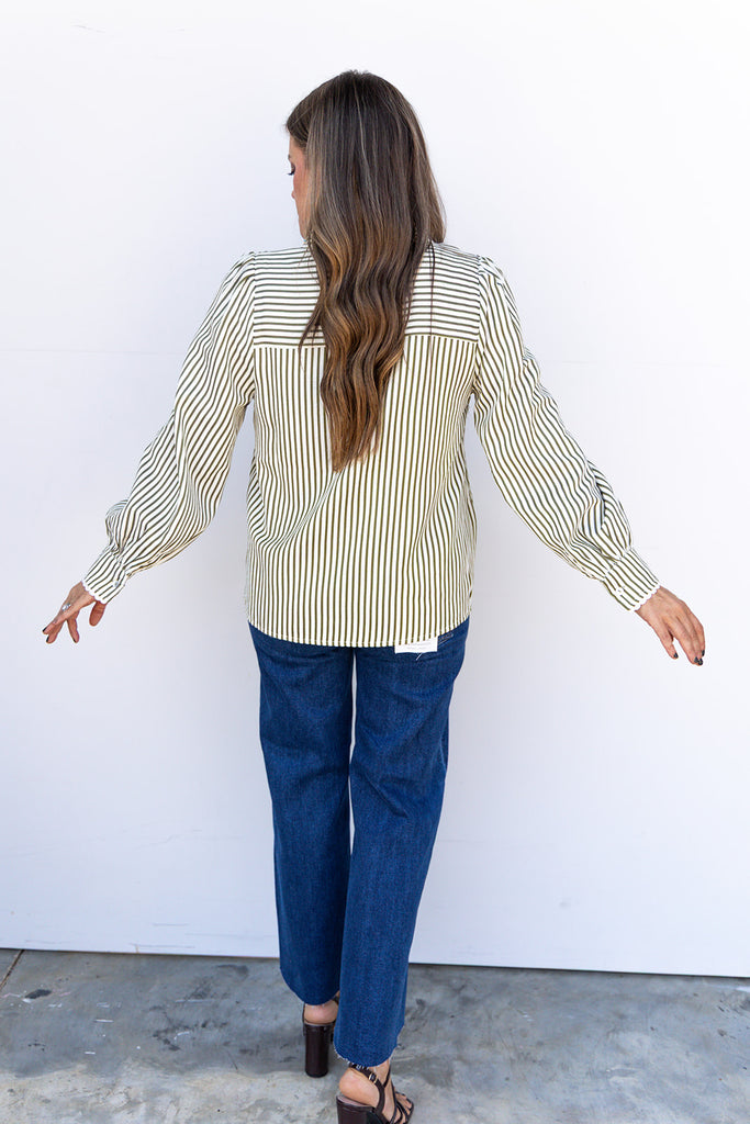 Olive Branch Top - Green
