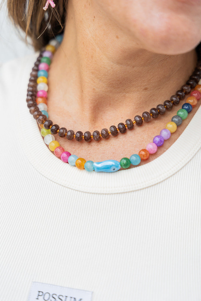 A Reel Catch Beaded Necklace