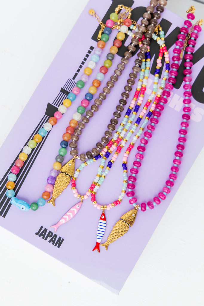 Beaded Sardine Necklace