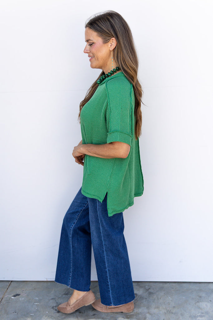 Hit a Cord Short Sleeve - Dark Green