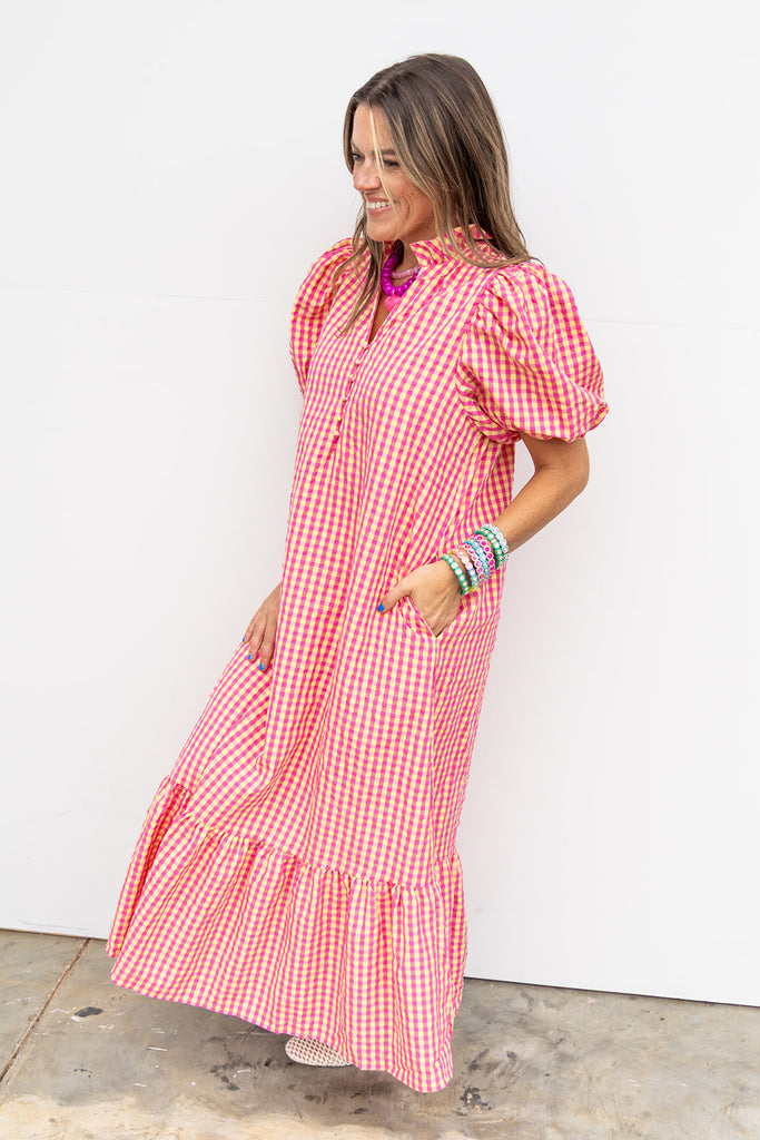 Lemon Drop Lane Maxi - Coral