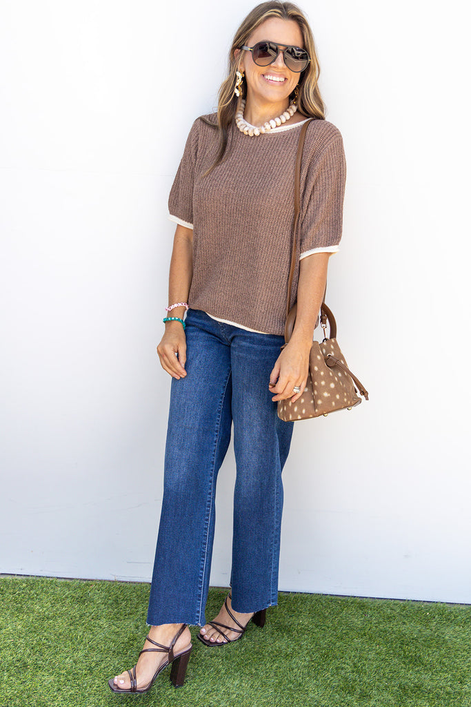 Hayride Honey Top - Mocha