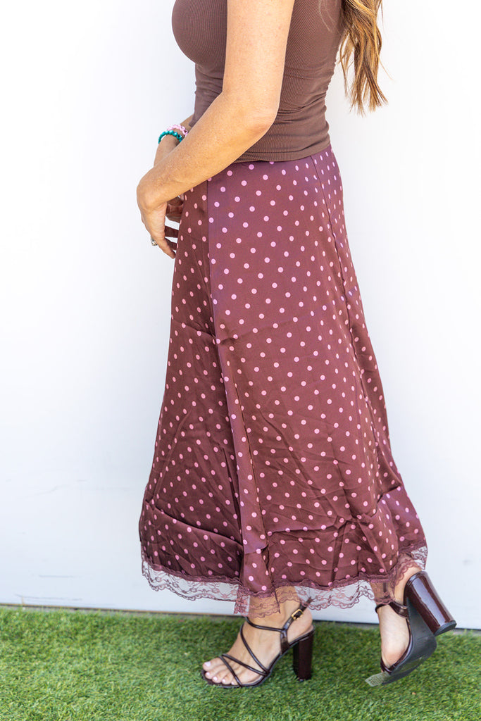 Girls Day Skirt - Burgundy/Mauve