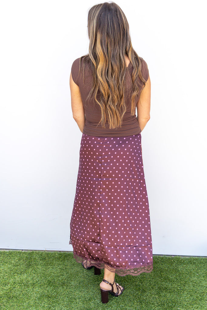 Girls Day Skirt - Burgundy/Mauve