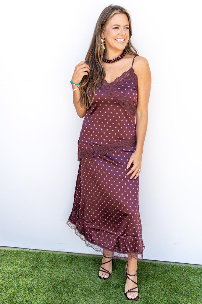 Girls Day Skirt - Burgundy/Mauve