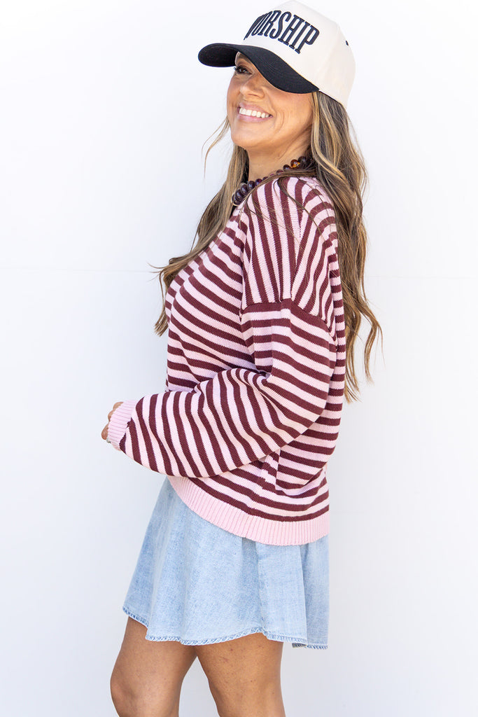 Hot Girl Autumn Sweater - Light Pink