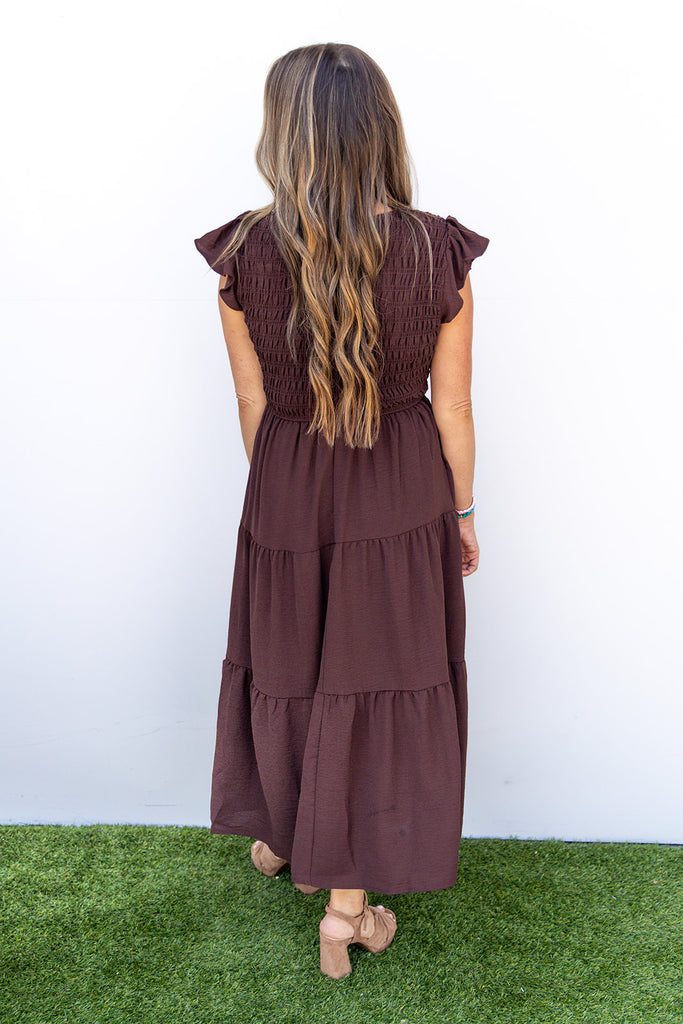 Cider Sippin Dress - Chocolate Brown