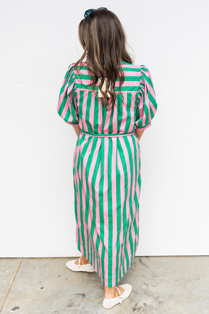 Allison Midi Dress - Green