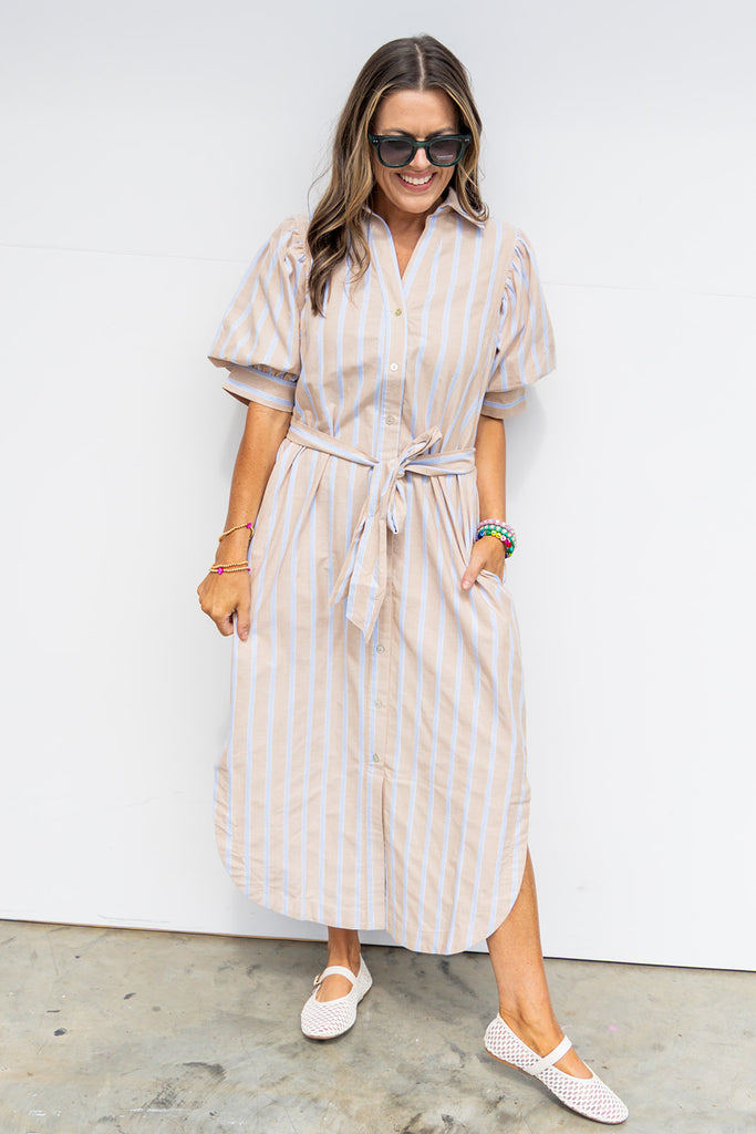 The Kennedy Dress - Sand
