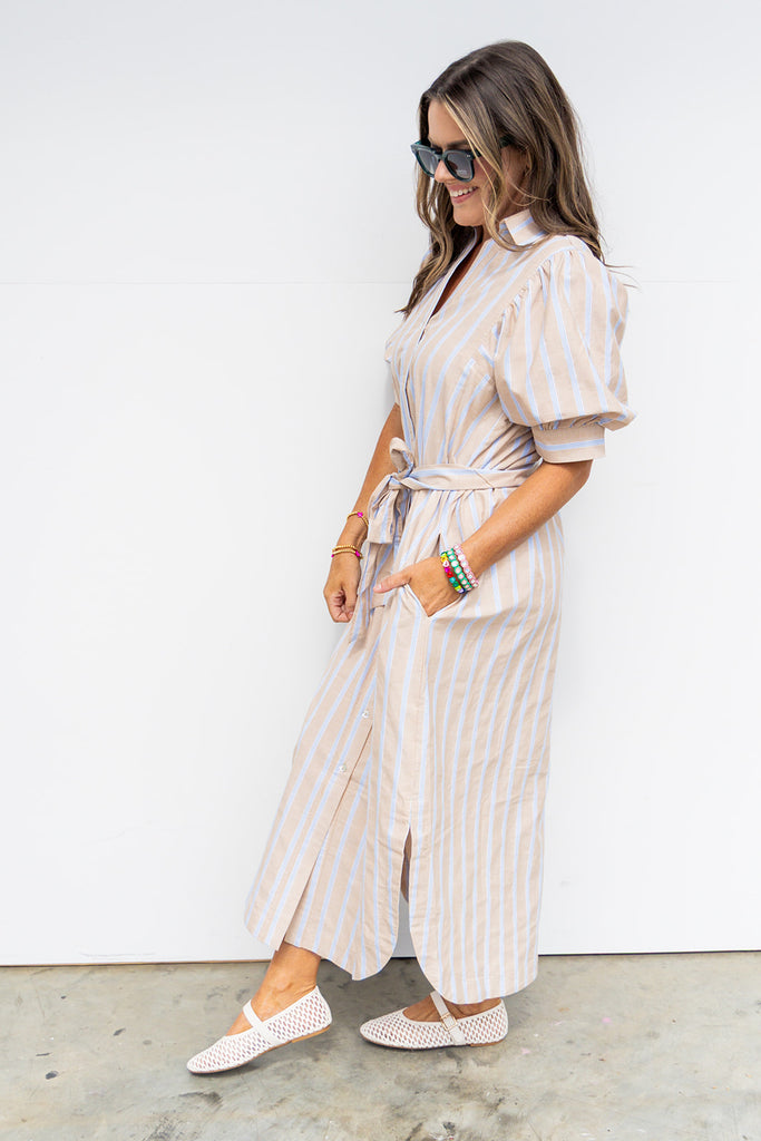 The Kennedy Dress - Sand