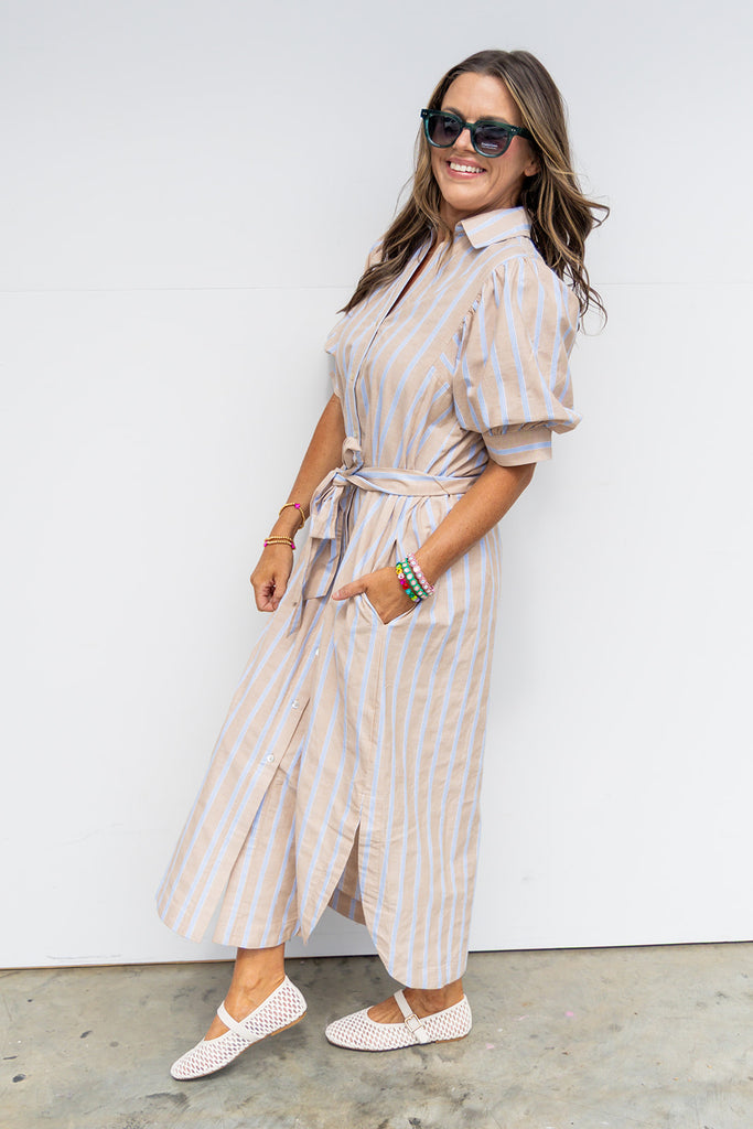The Kennedy Dress - Sand