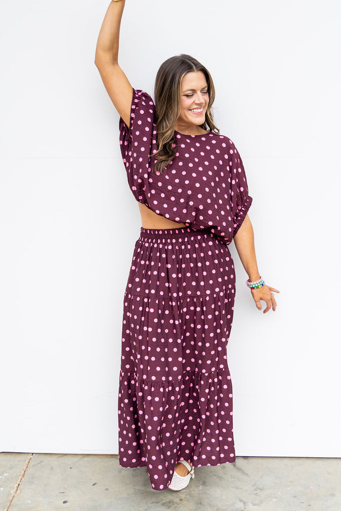The Sarah Blouse - Wine