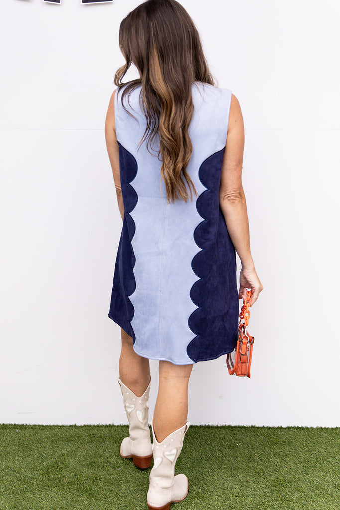 Bleeding Love Mini Dress - Blue/Navy