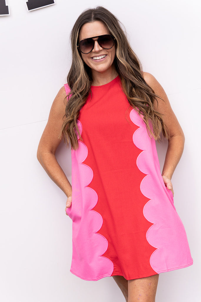Broken Halo Mini Dress - Red/Pink