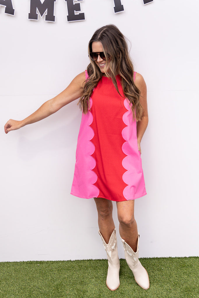 Broken Halo Mini Dress - Red/Pink