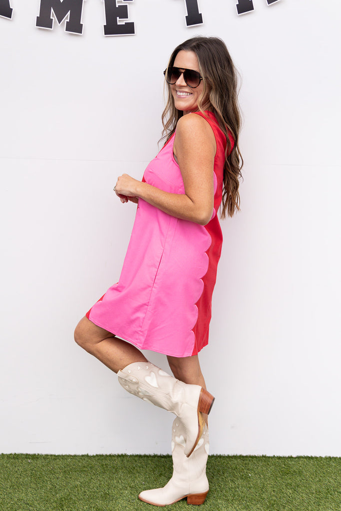 Broken Halo Mini Dress - Red/Pink
