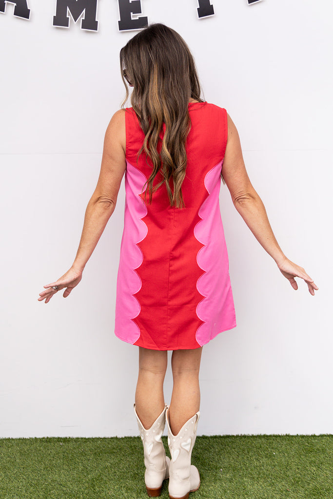 Broken Halo Mini Dress - Red/Pink