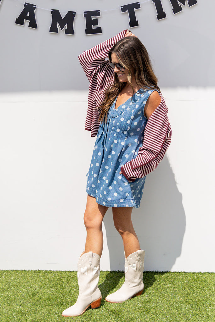 Gabby Romper - Light Denim