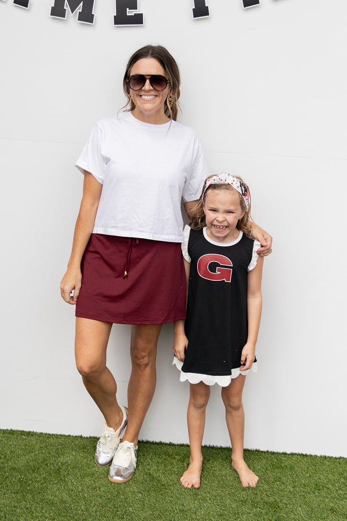 Casual Gamedays Skort - Burgundy